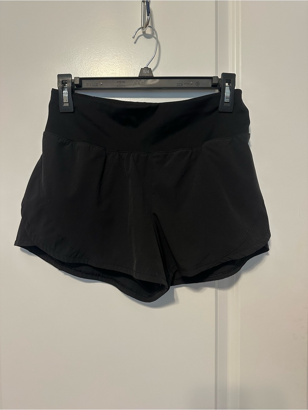 Black Women's Active Shorts - High Waist Performance